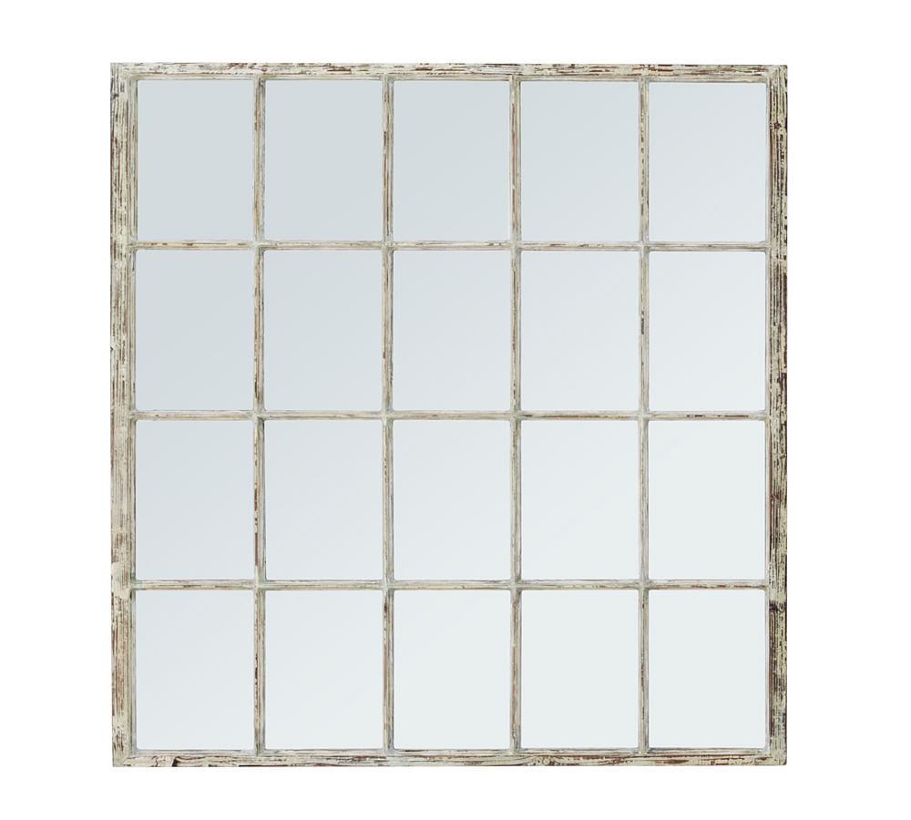 White Paned Mirror