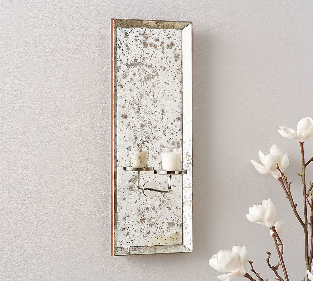 Antique Mirror Wall Sconce