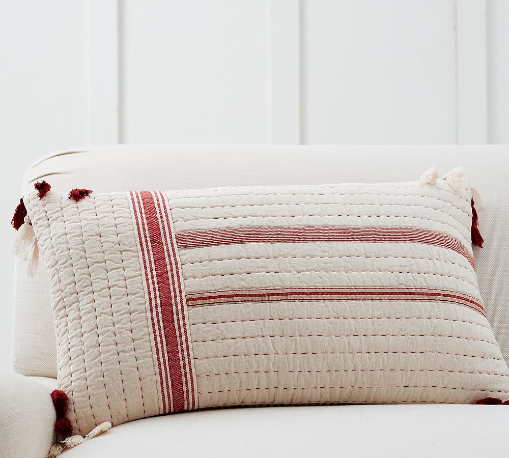 Nellie Quilted Lumbar Pillow Cover