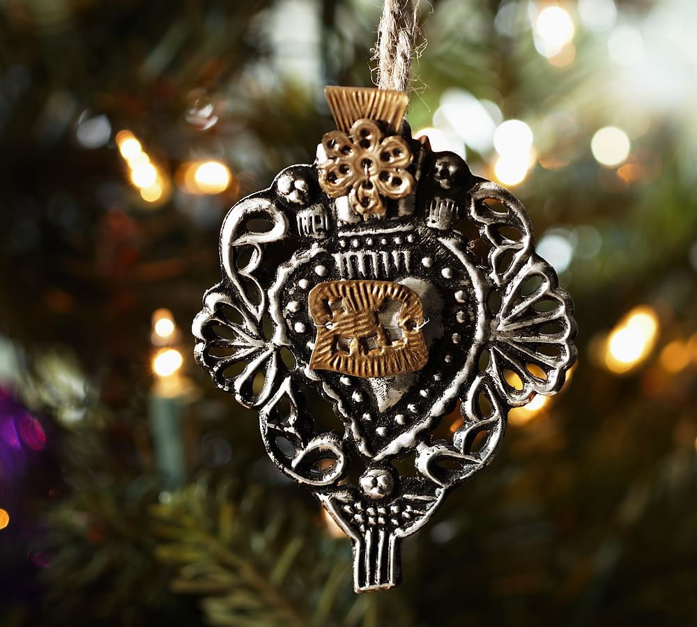 Brass Heart Charm Ornament