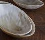 Horn Handcrafted Oval Serving Bowl
