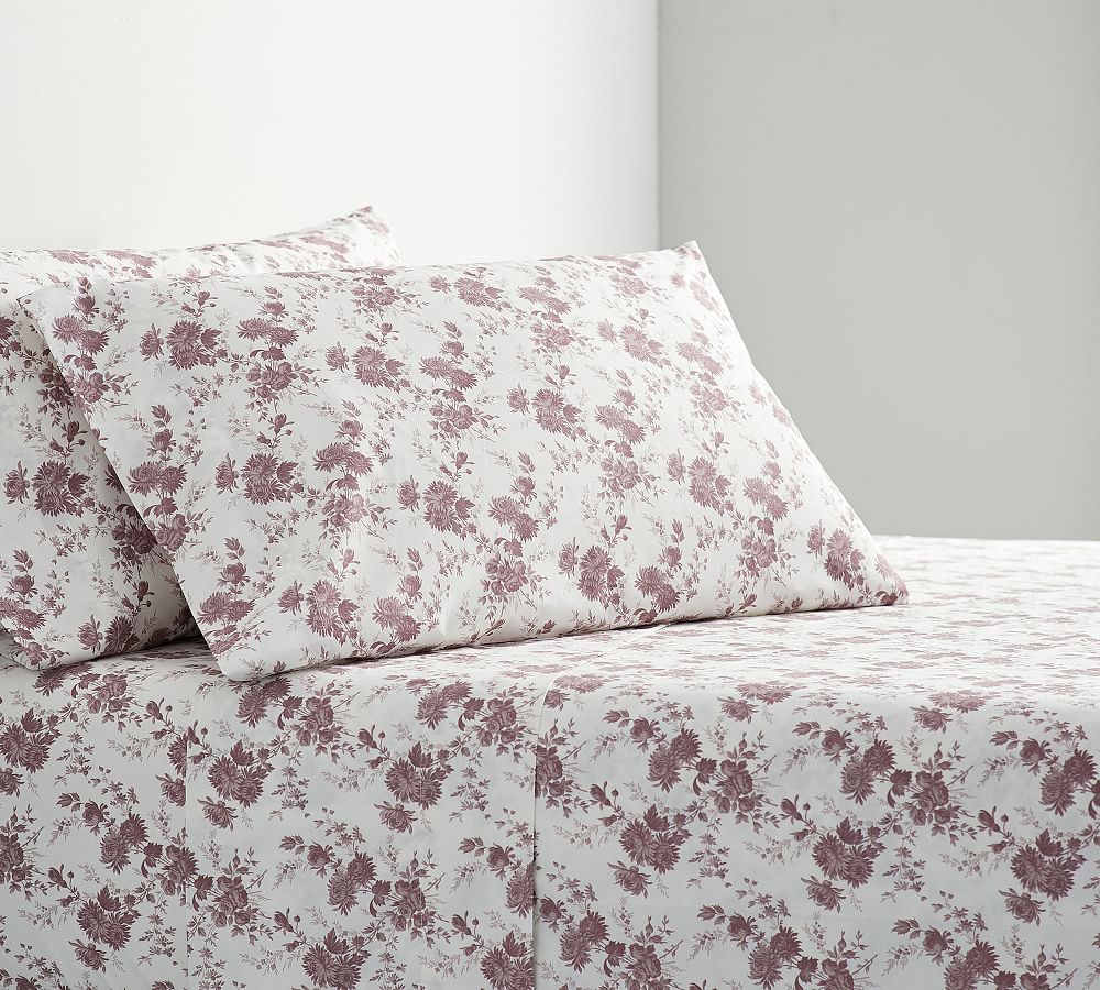 Elisabetta Floral Organic Cotton Pillowcases - Set of 2