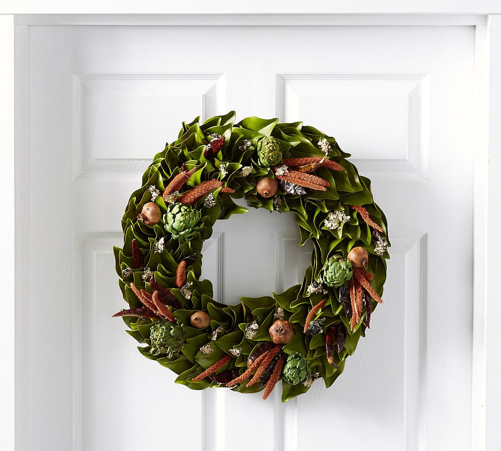 Dried Chilies And Artichokes Wreath