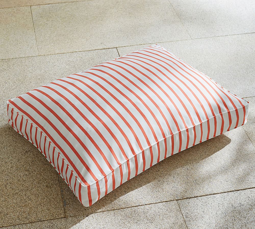 Sunbrella&#0174; Pet Bed Cover - Flame Brice Stripe