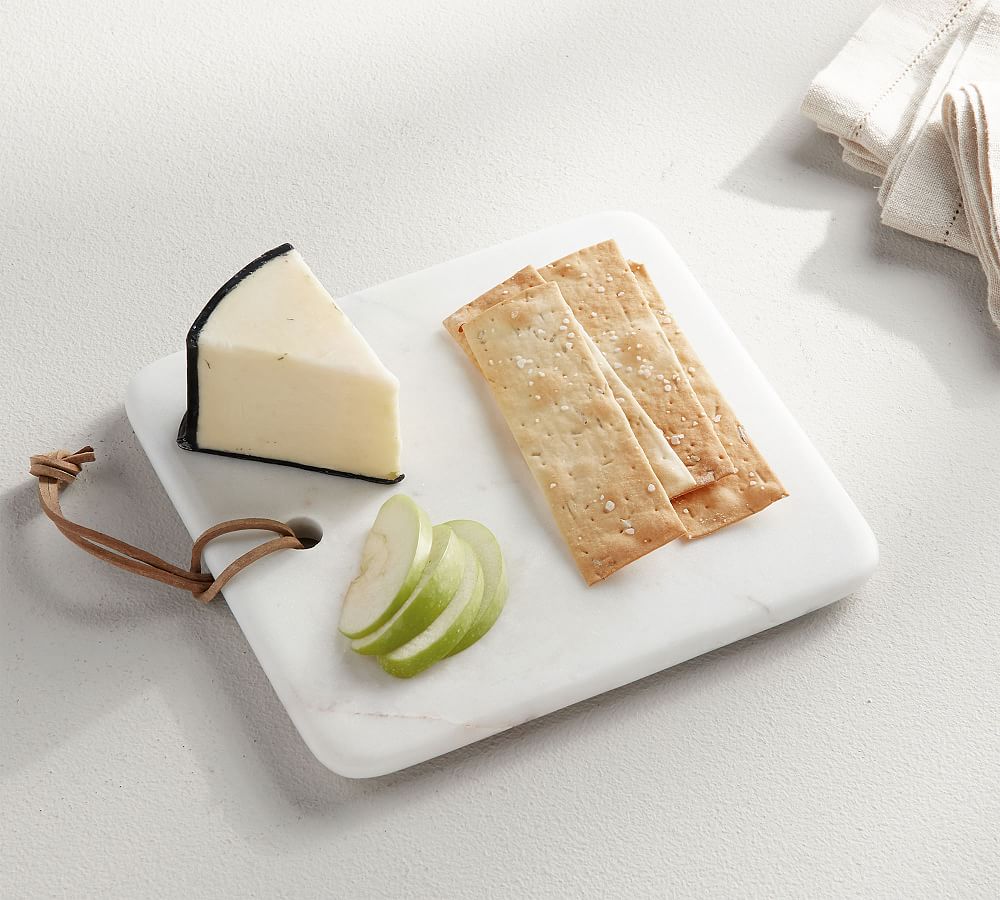 White Marble Square Cheese Board