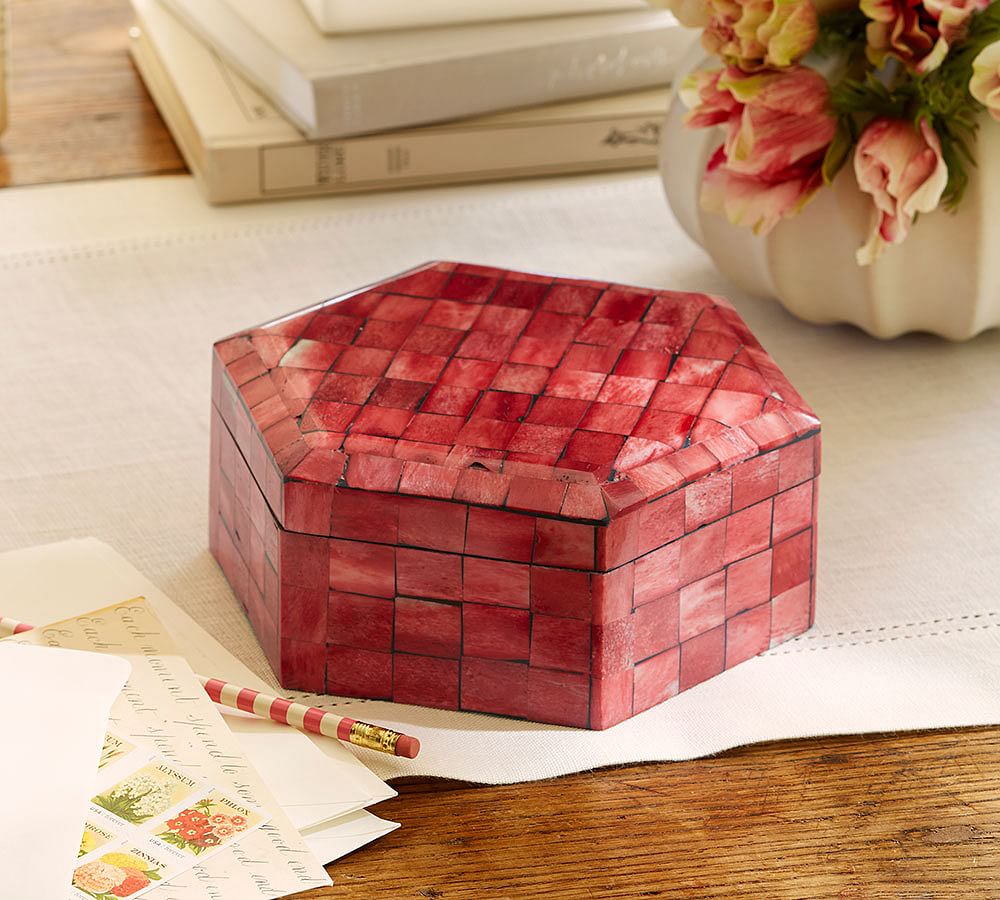 Pink Hexagon Box