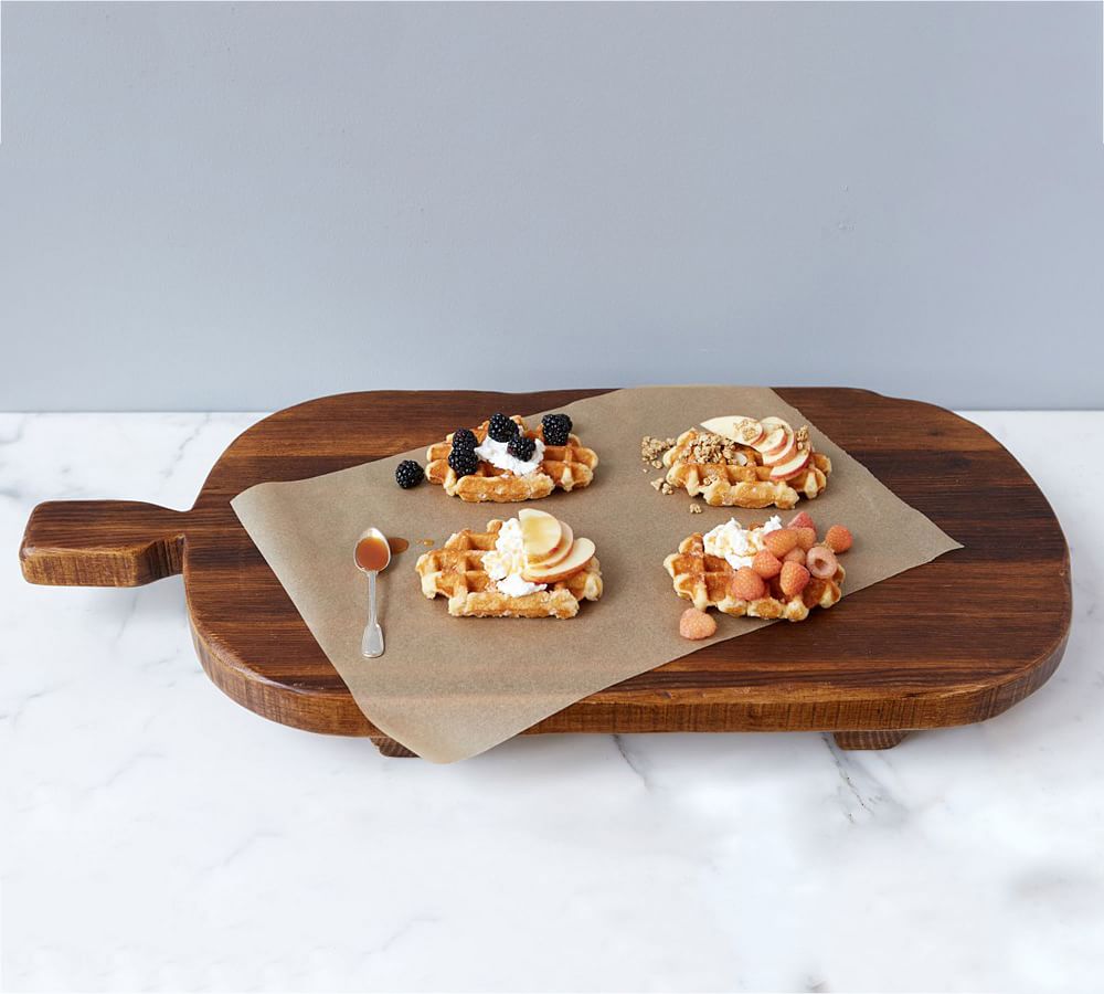Reclaimed Wood Rectangle Footed Serving Board