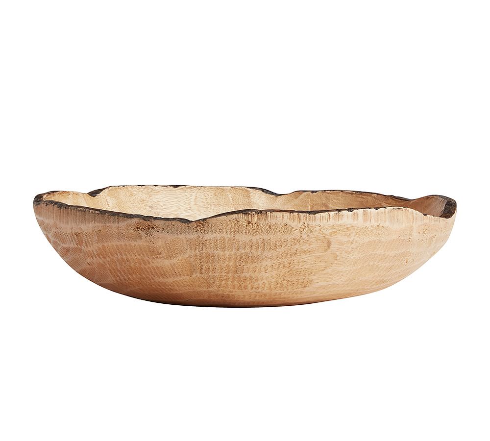 Natural Wood Fruit Bowl