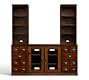 Printer's 5-Piece Entertainment Center With Cabinets (64&quot;)