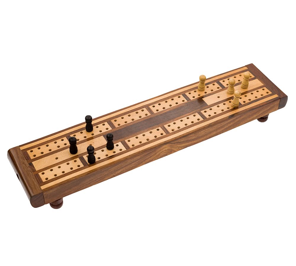 Handcrafted Indian Rosewood Cribbage Game