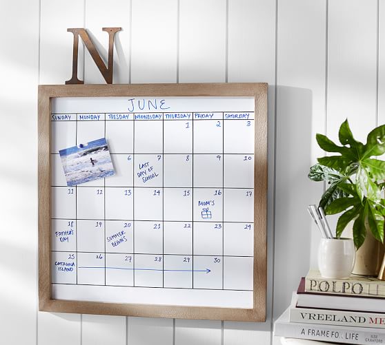 Seadrift Modular System, Board Calendar, White | Pottery Barn