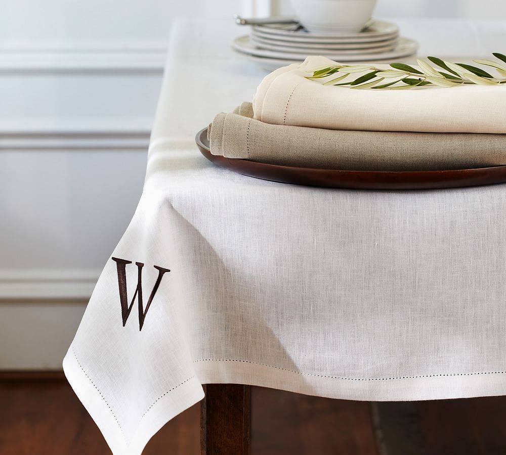 PB Classic Linen Tablecloth