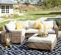Torrey All-Weather Wicker Sectional Ottoman (37&quot;)