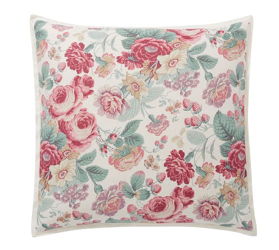 Elia Floral Reversible Pillow Sham Pottery Barn