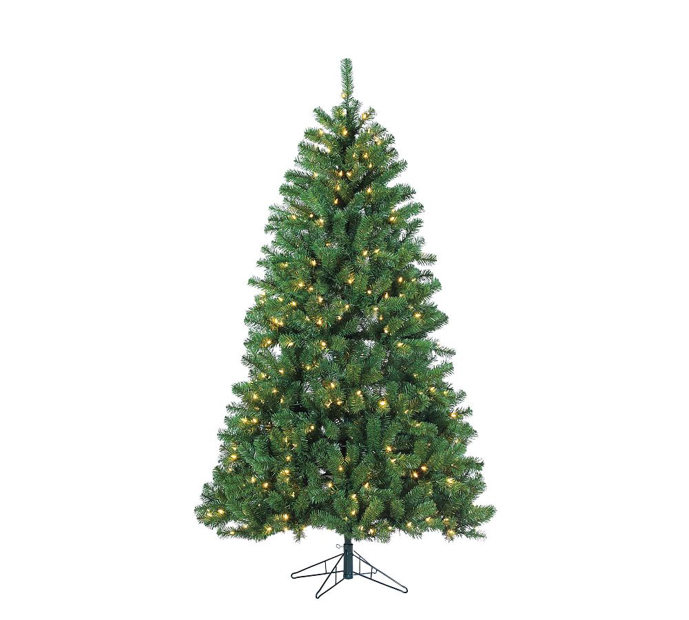 Lit LED Montana Pine Faux Christmas Tree - 7 Ft. | Pottery Barn