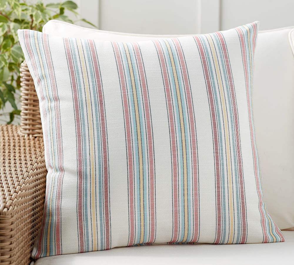 Lance Multi Striped Outdoor Pillow