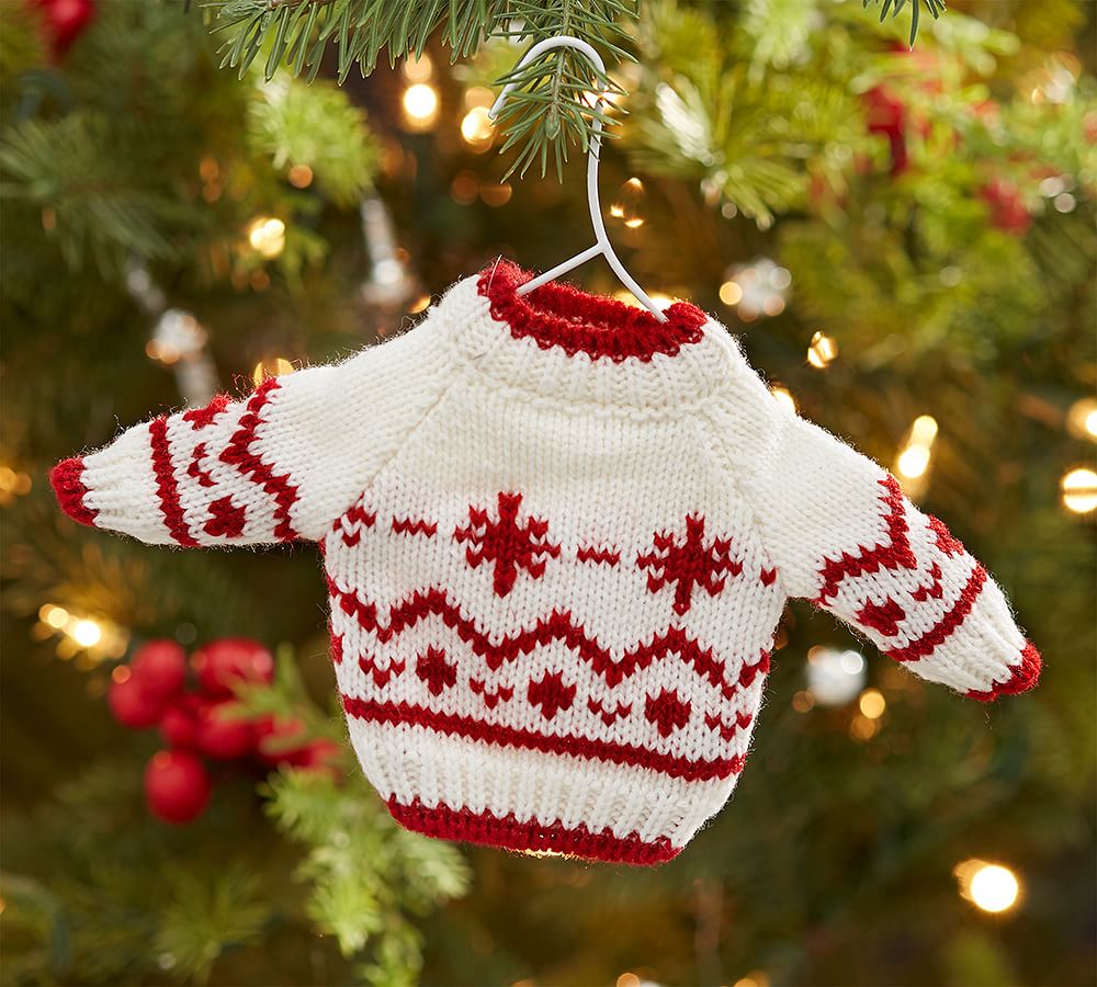 Fair Isle Sweater Ornament
