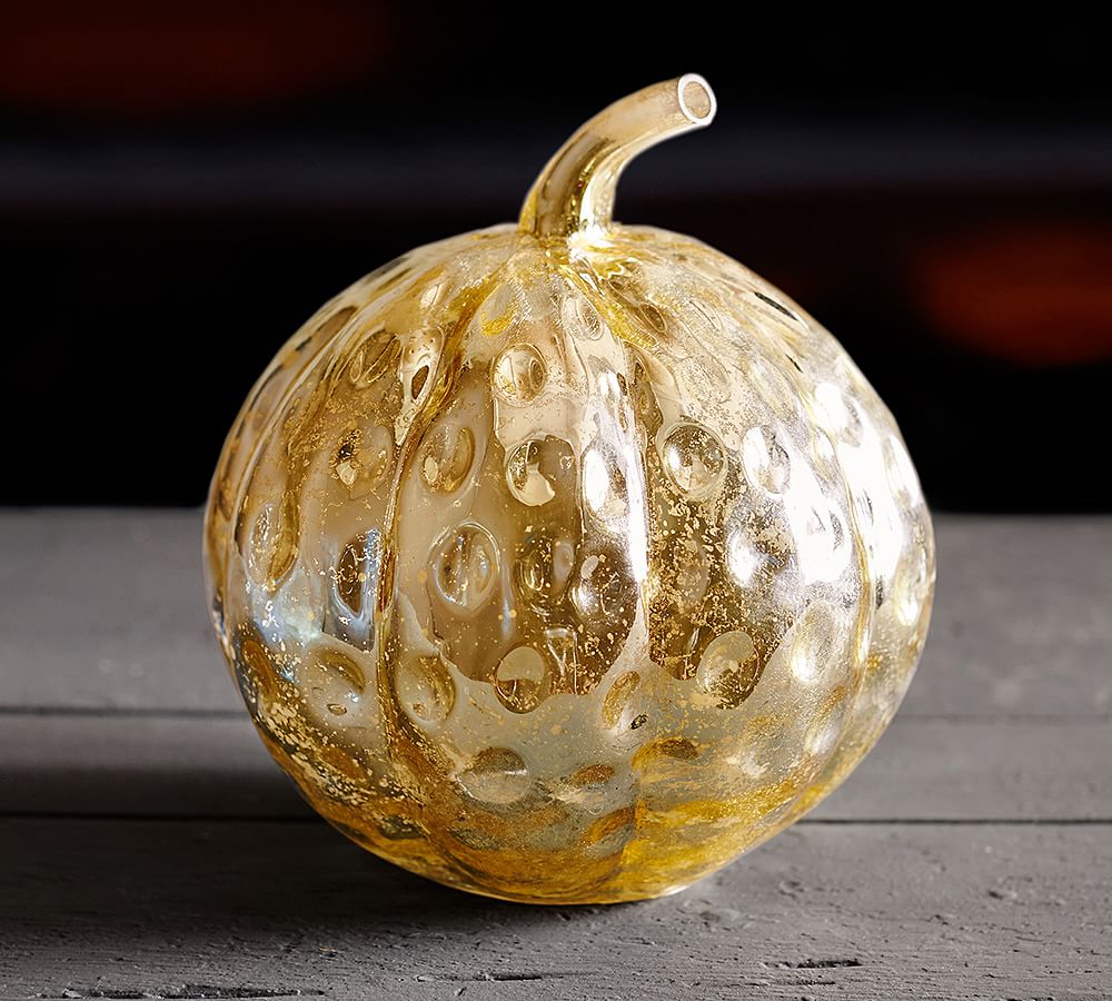 Gold Mercury Glass Pumpkins