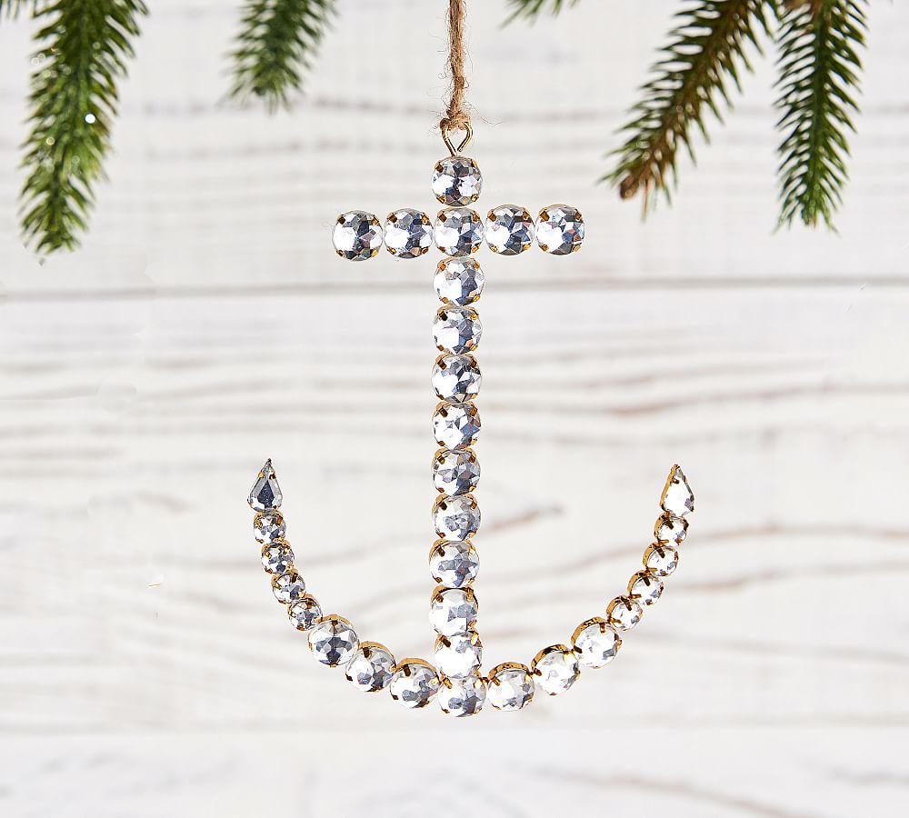 Jewel Anchor Ornament