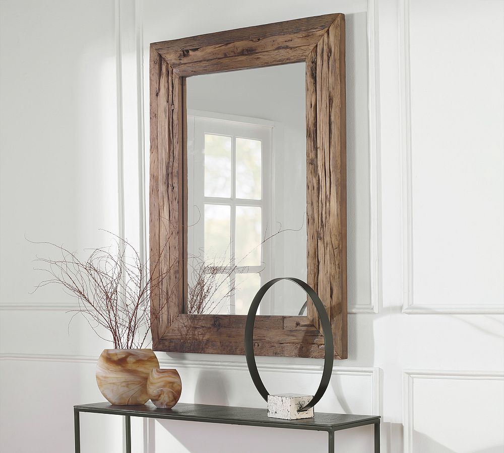 Reclaimed Pine Rectangular Wall Mirror