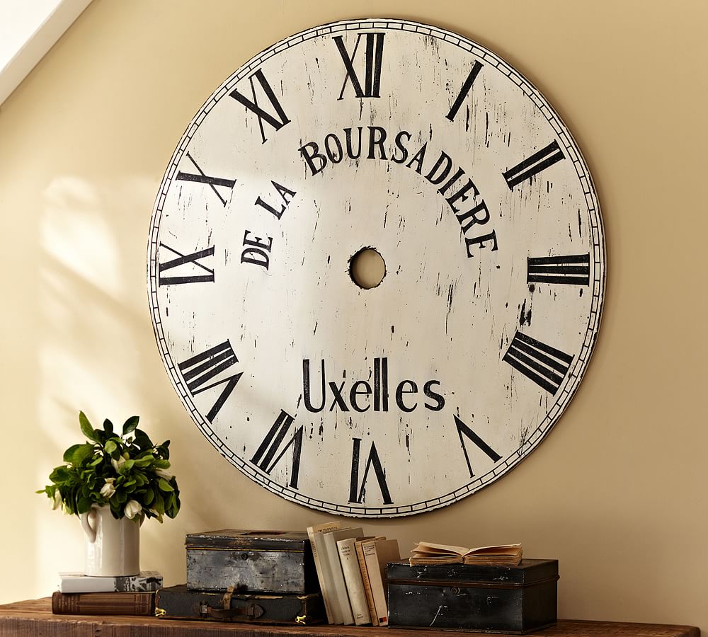 Oversized Painted Clock Face