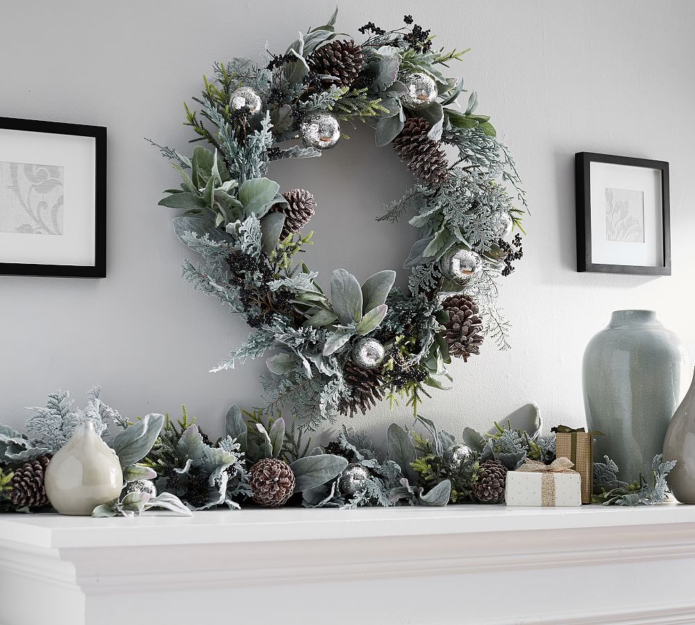 Snowy Ornament Sage Home D&#233;cor Collection