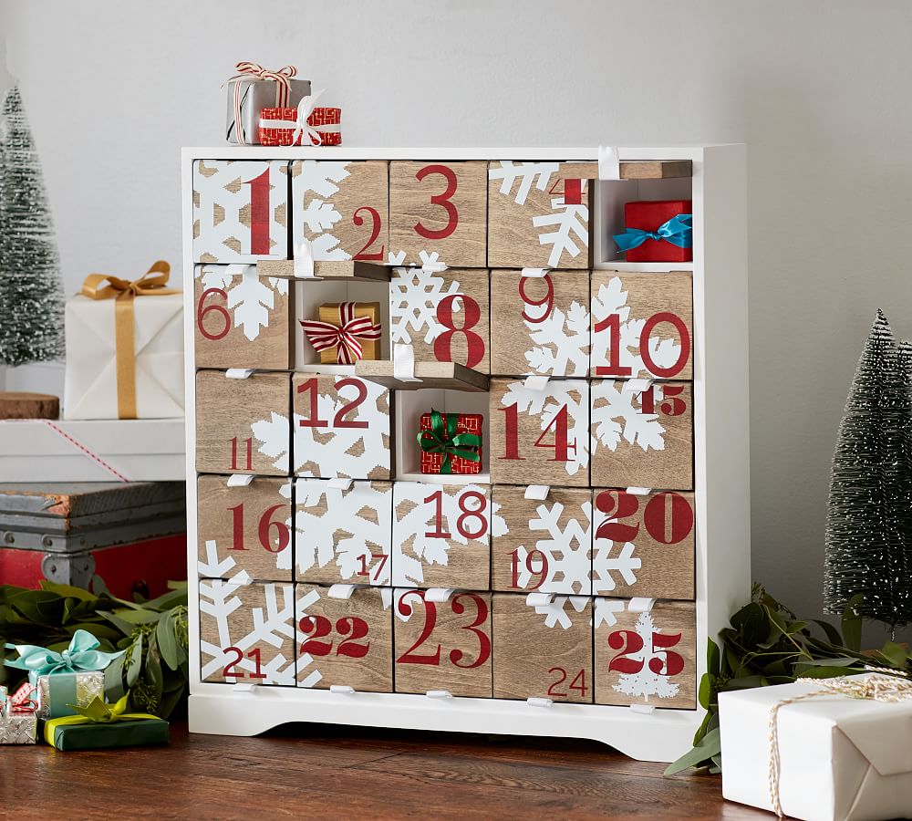 Snowflake Wood Advent Calendar