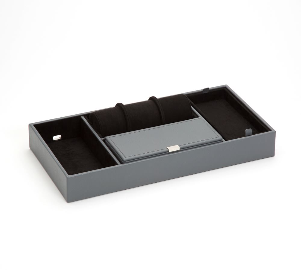 Howard Leather Valet Tray With Roll