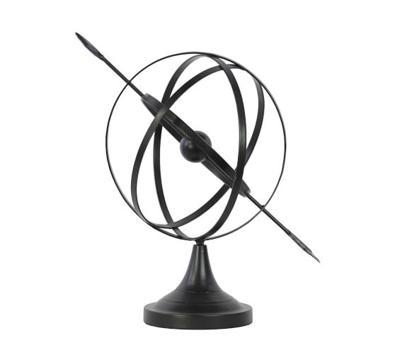 Metal Sphere With Arrow Object Decorative Objects Pottery Barn