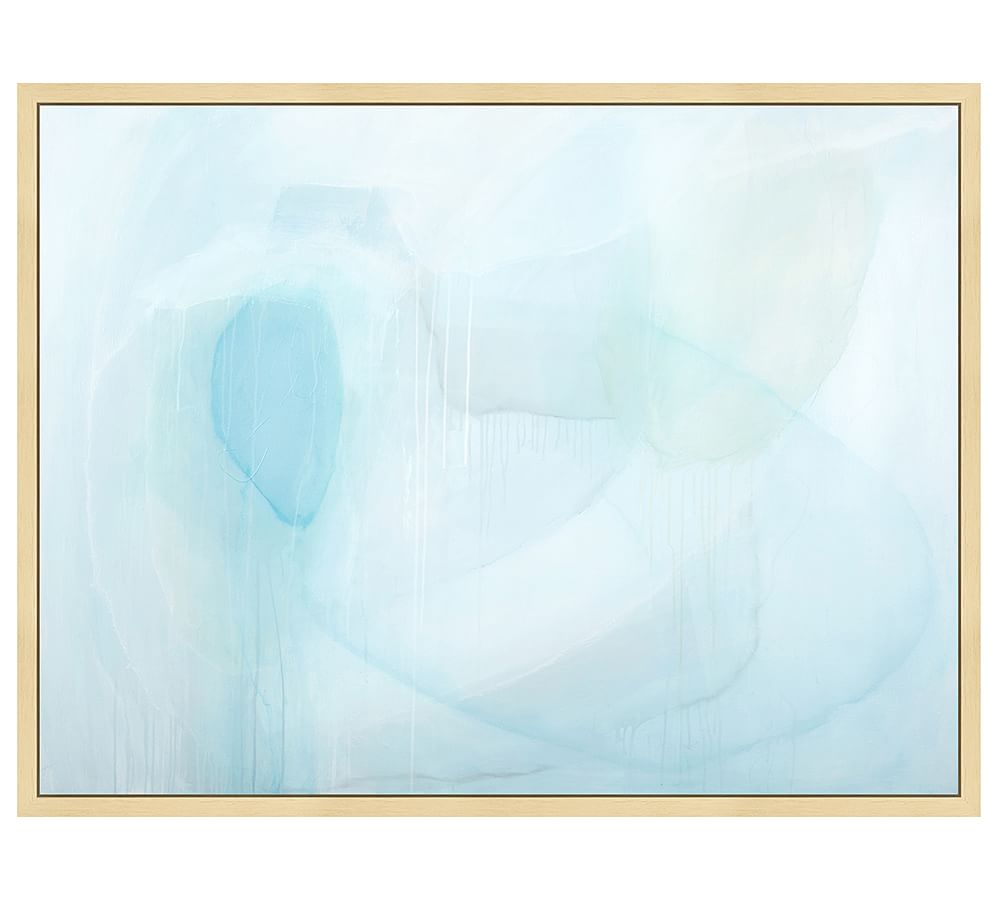 Seaglass Hues Canvas Framed Canvas by Tricia Strickfaden