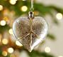 Peace Heart Glass Ornament