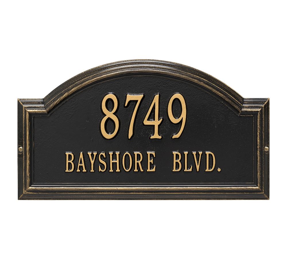 Providence Arch Lawn Address Plaques
