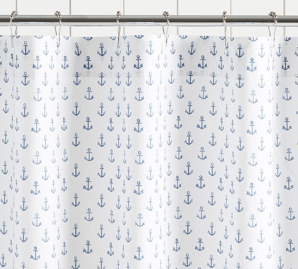 Anchor Printed Shower Curtain