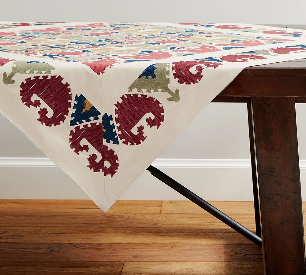 Autumn Embroidered Tablecloth