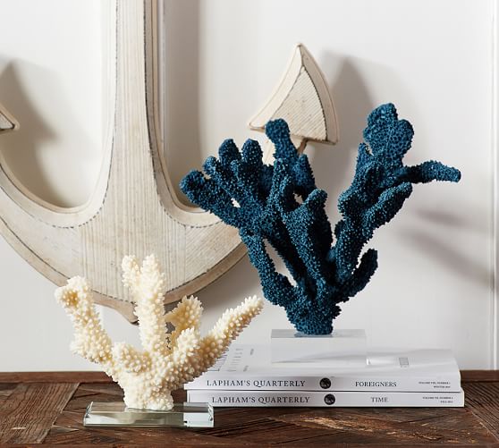Glass Based Coral Stand Pottery Barn