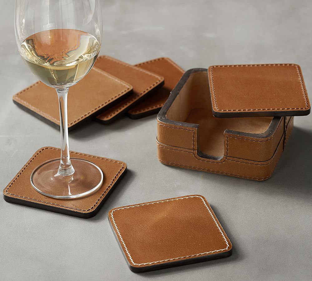 Beckett Leather Coasters