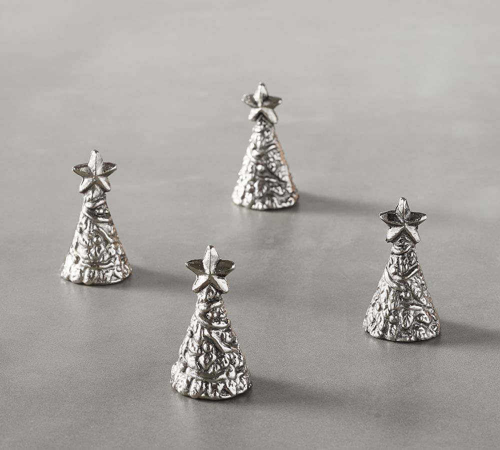 Silver Tree Place Card Holder, Set of 4