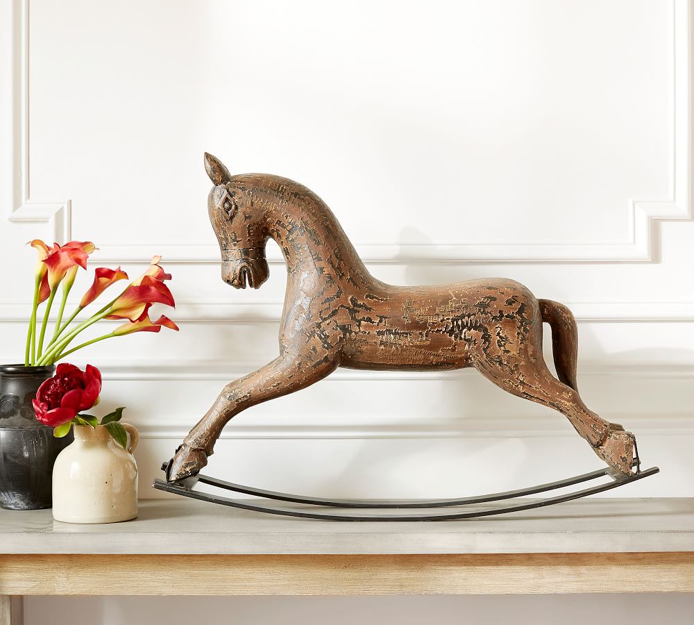 Bronze Rocking Horse Pottery Barn