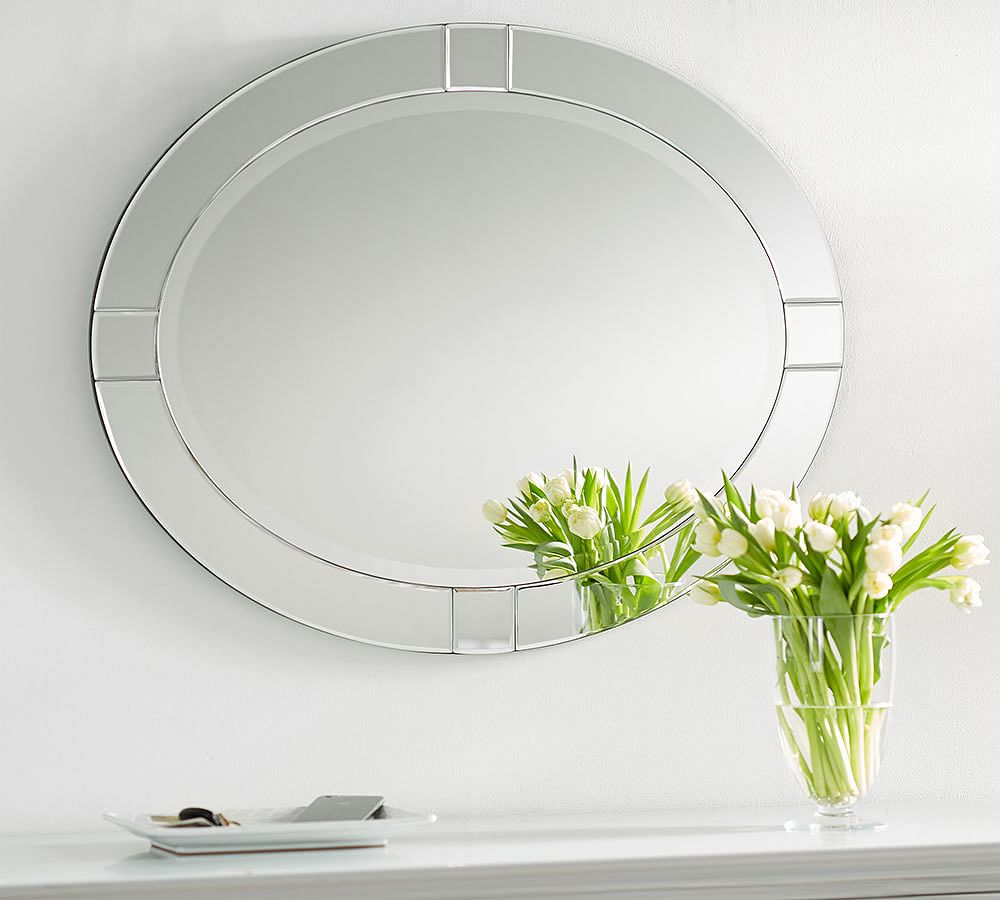 Pieced Oval Mirror