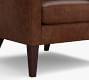 Champlain Square Arm Leather Wingback Chair