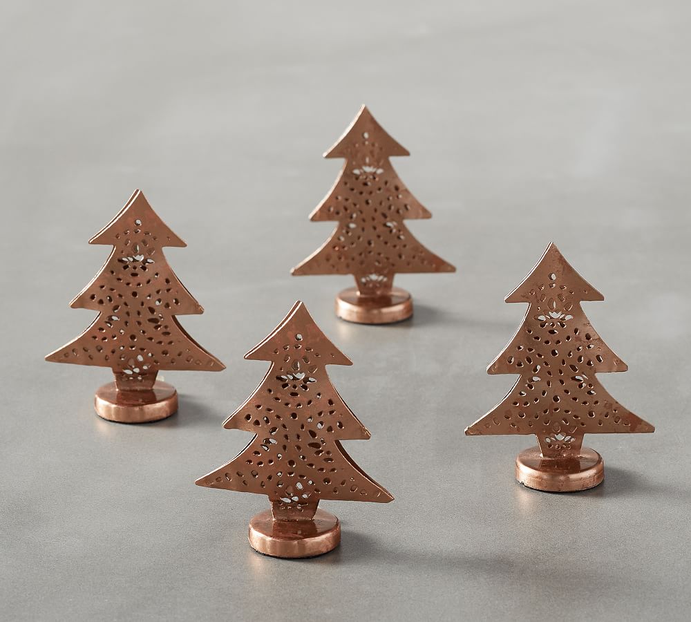 Copper Tree Place Card Holder, Set of 4