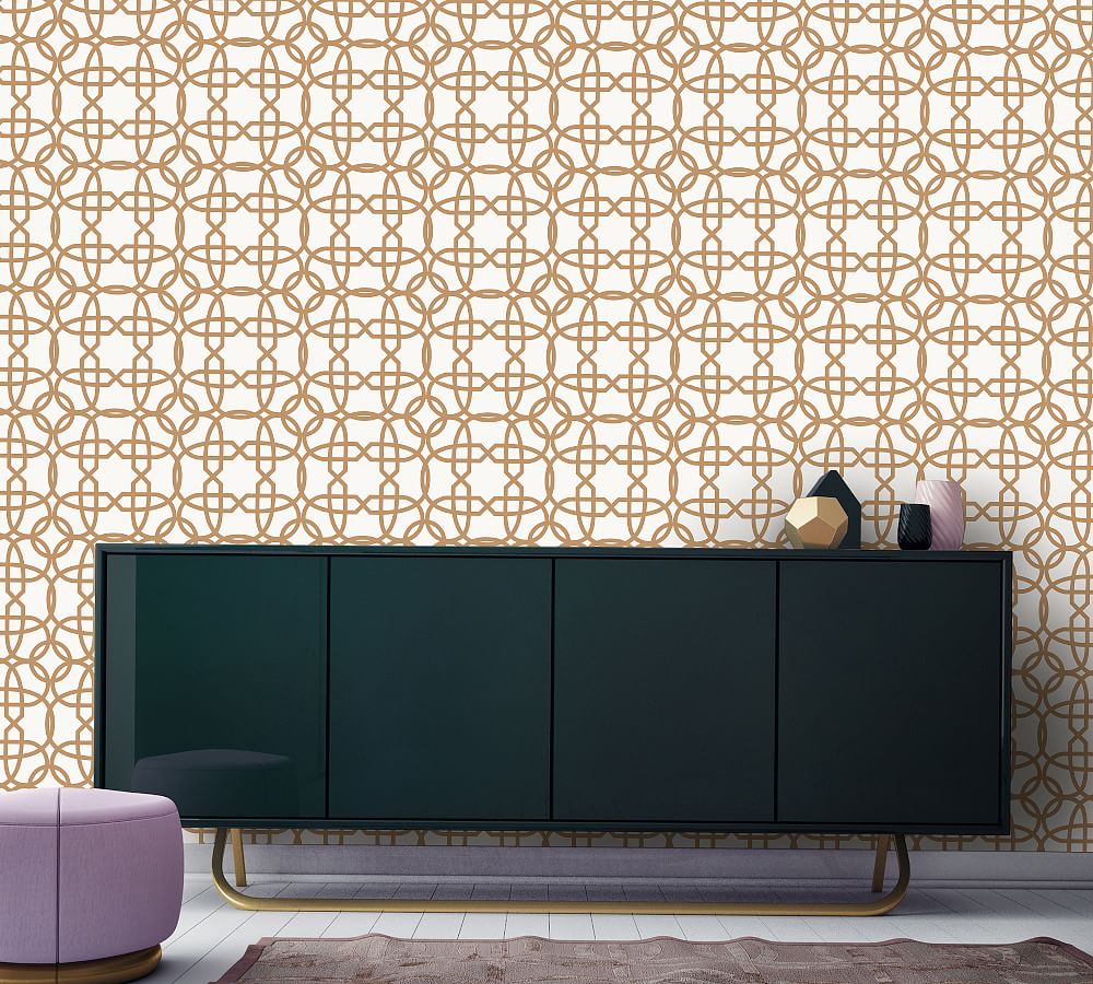 Chainlinx Gold Removable Wallpaper