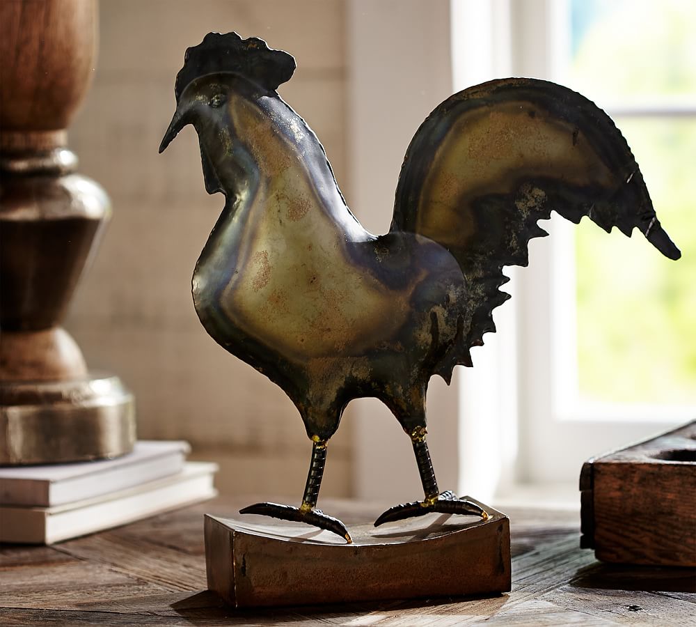 Metal Rooster Stand