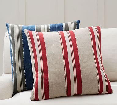 Striped pillows pottery sales barn