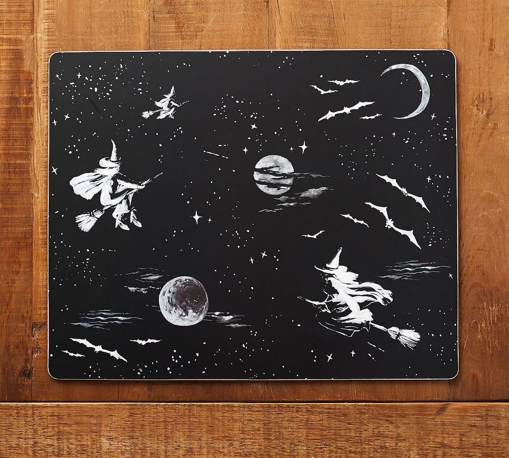 Moonlight Witches Cork Placemats, Set of 4