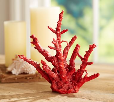 Artificial coral branch red