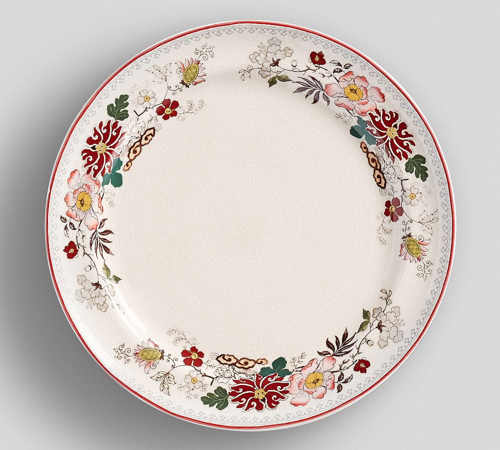 Vintage Floral Dinner Plate, Set of 4