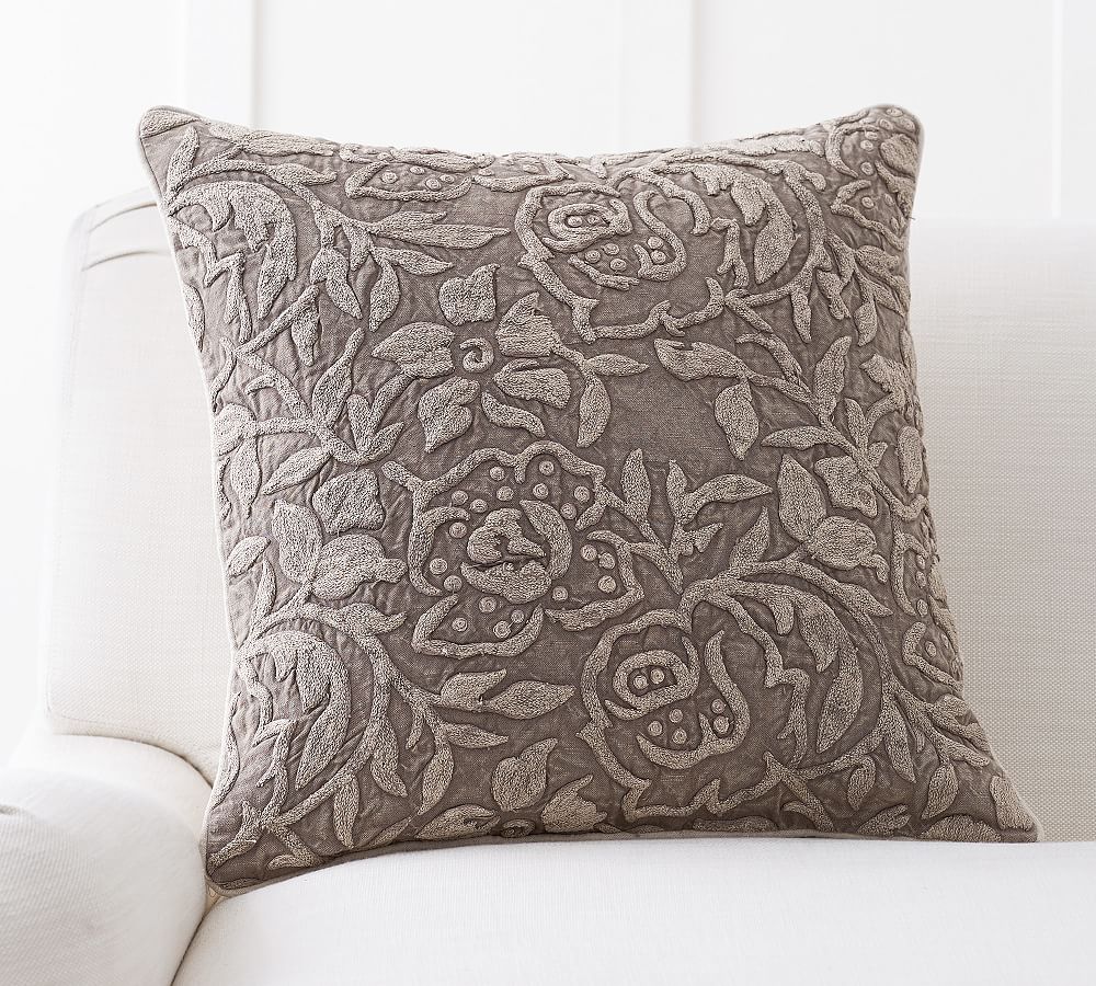 Kate Embroidered Pillow Cover