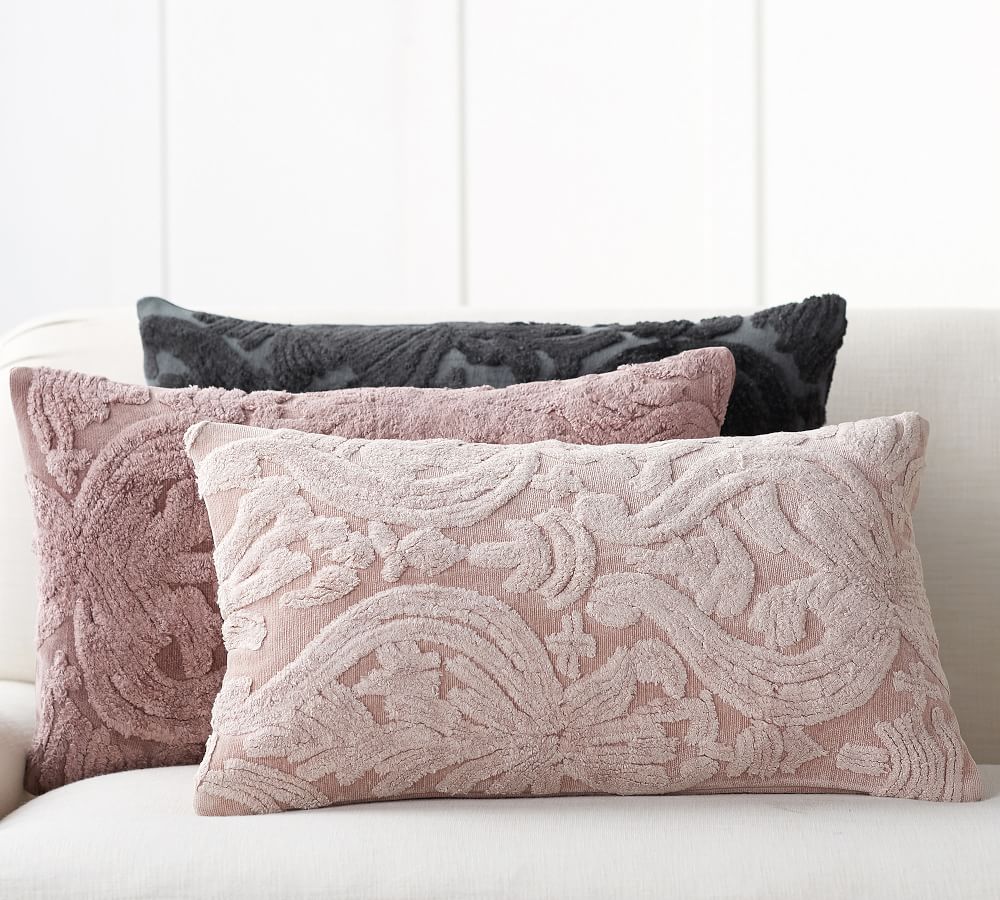 Natalia Jacquard Lumbar Pillow Cover | Pottery Barn