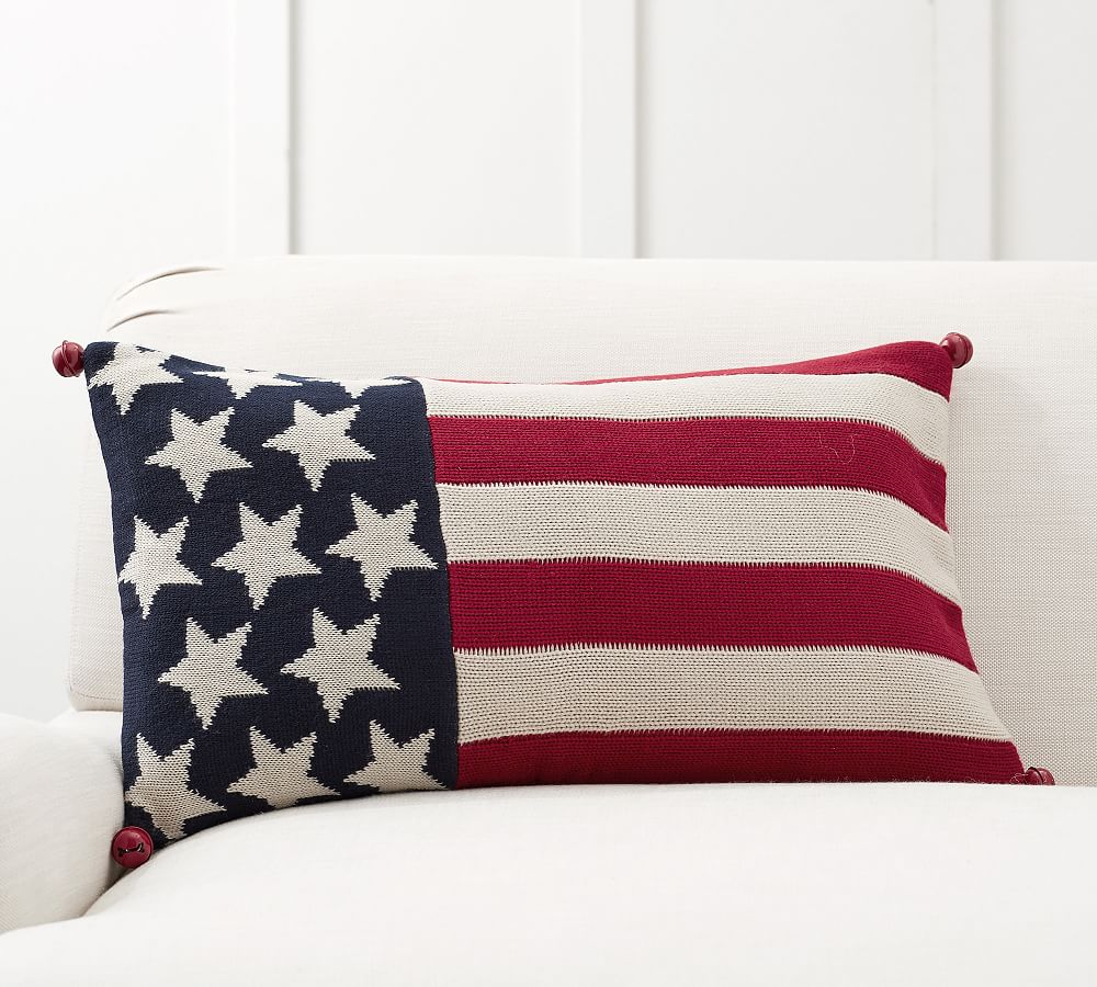 Flag with Bells Pillow Cover